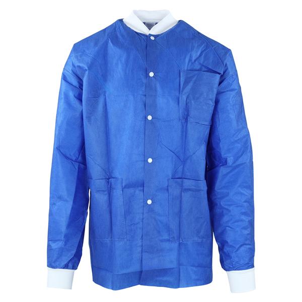Maxi-Gard Protective Jacket SMS Medium Ceil Blue 10/Pk