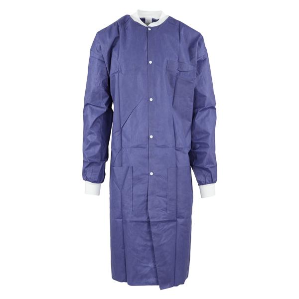 Maxi-Gard Protective Lab Coat SMS X-Large Blueberry 10/Pk
