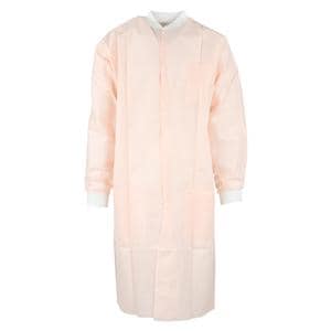 Maxi-Gard Protective Lab Coat SMS X-Large Light Pink 10/Pk