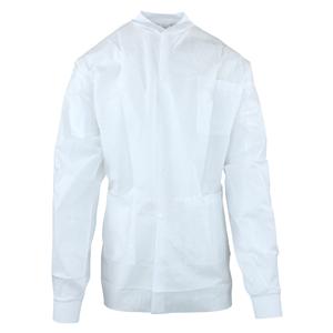 Maxi-Gard Protective Jacket SMS X-Large White 10/Pk