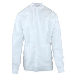 Maxi-Gard Protective Jacket SMS Large White 10/Pk
