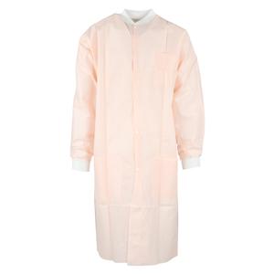 Maxi-Gard Protective Lab Coat SMS Small Light Pink 10/Pk