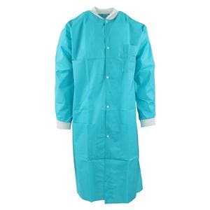 Maxi-Gard Protective Lab Coat SMS Small Teal 10/Pk