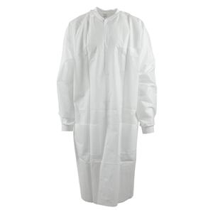 Maxi-Gard Protective Lab Coat SMS Small White 10/Pk