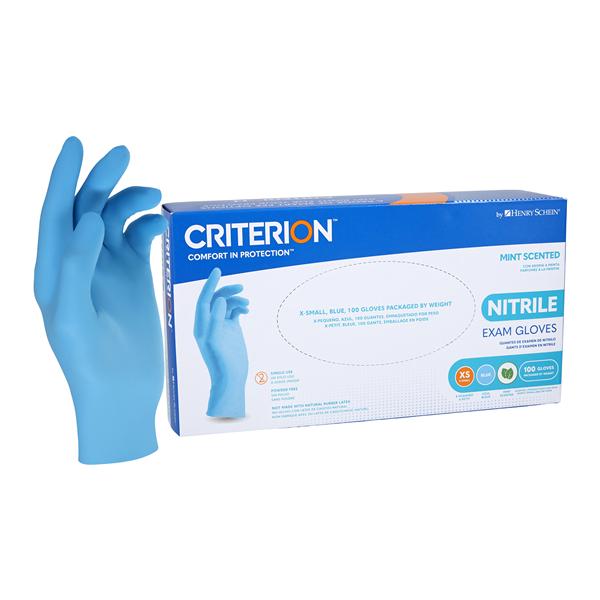 Criterion Nitrile Exam Gloves X-Small 230mm Blue Non-Sterile