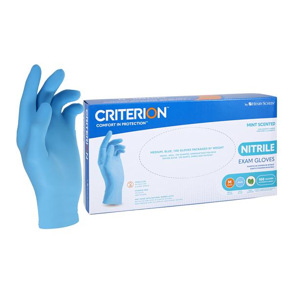 Criterion Nitrile Exam Gloves Medium 230mm Blue Non-Sterile