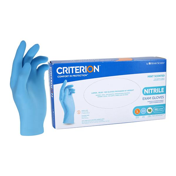 Criterion Nitrile Exam Gloves Large 230mm Blue Non-Sterile