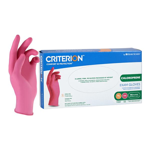 Criterion Chloroprene Exam Gloves X-Large Pink Non-Sterile