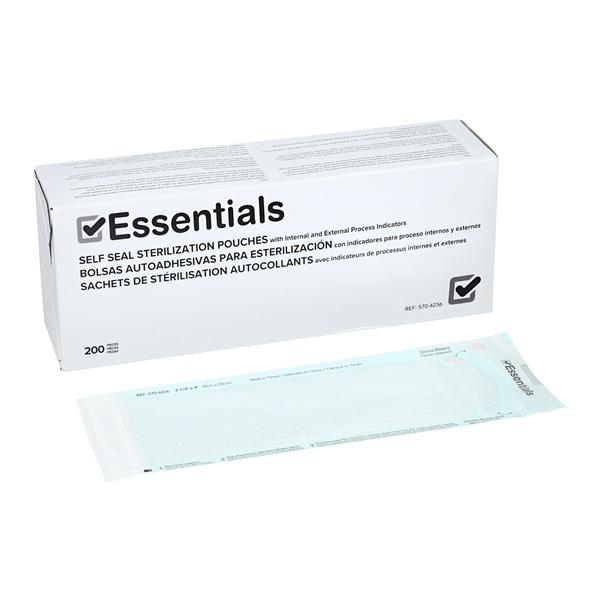 Essentials Sterilization Pouch 3.5 in x 9 in Blue / White Not Mad...