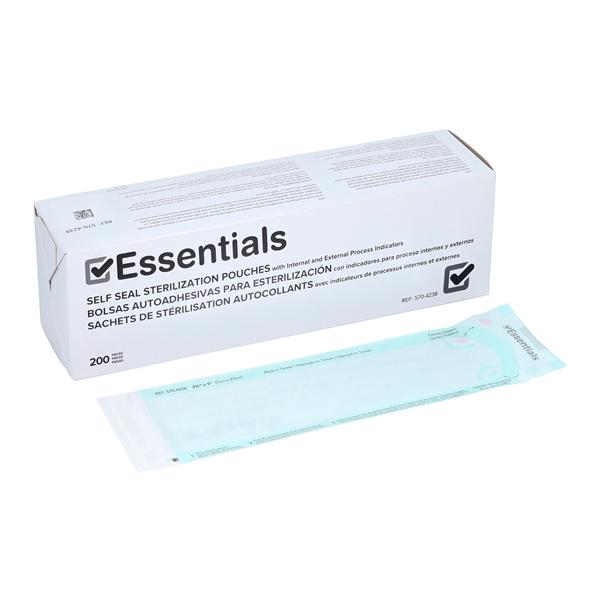 Essentials Sterilization Pouch Self Seal 2.75 in x 9 in 200/Bx, 6 BX/CA