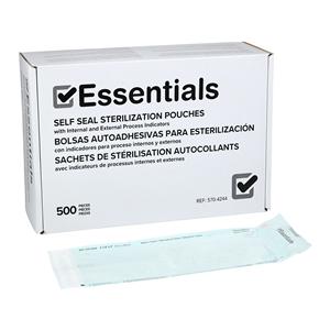Essentials Sterilization Pouch Self Seal 3.5 in x 9 in 500/Bx