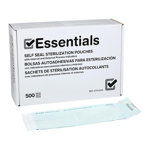 Essentials Sterilization Pouch Self Seal 3.5 in x 9 in 500/Bx