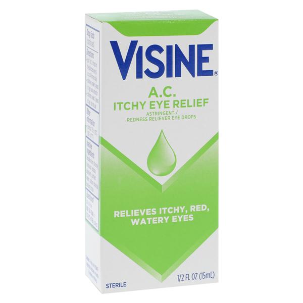 Visine A.C. Astringent/Redness Reliever Liquid Drops/Solution 0.05/0.25% 1/2ozBt