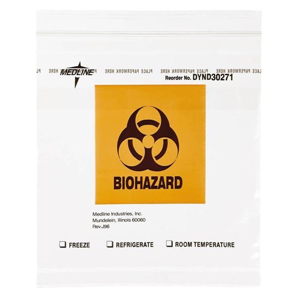 Transport Bag 2mil 8x8" Clear Zipper Closure Plastic 1000/Ca