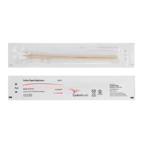 Applicator 6 in Wood Shaft Sterile 1,000/Ca