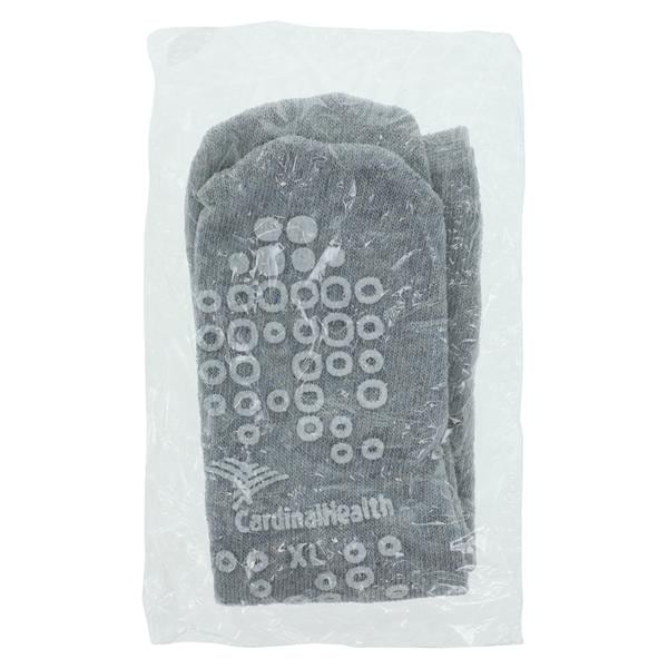 Patient Slippers Cotton/Terry Out Gray X-Large 48/Ca
