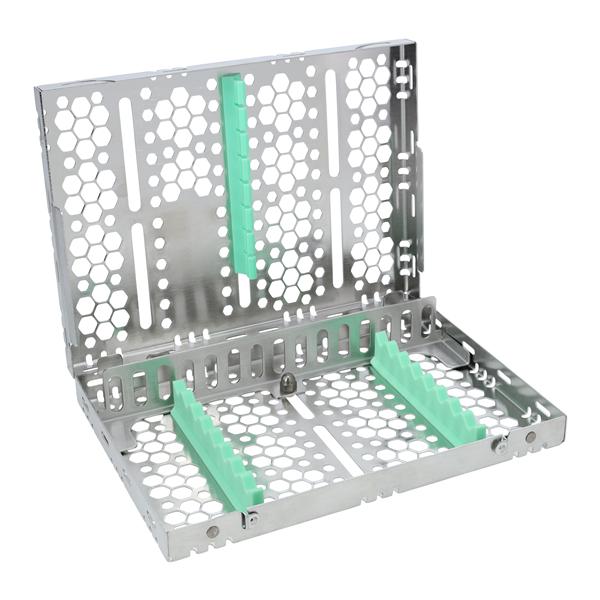 Cassette 100% Stainless Steel Medium Blue 10 Instruments Each