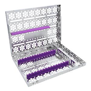 Cassette 100% Stainless Steel Large Purple 20 Instruments Each