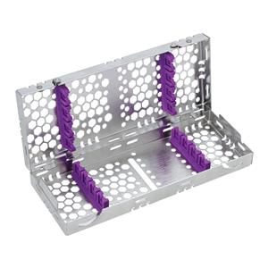 2-Tier Cassette 100% Stainless Steel Small Purple 8 Instruments Each