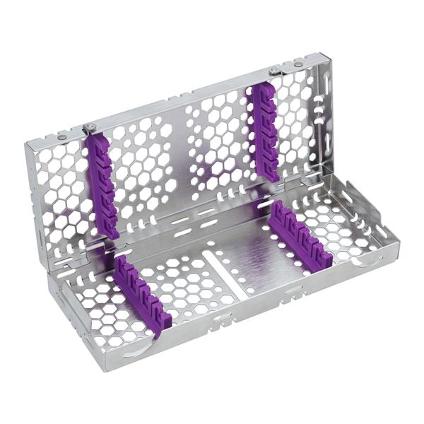 2-Tier Cassette 100% Stainless Steel Small Purple 8 Instruments Each