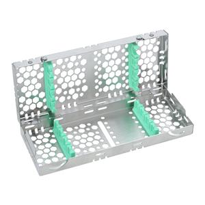 2-Tier Cassette 100% Stainless Steel Small Light Green 8 Instruments Each
