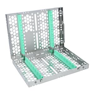 Double Sided Cassette 100% Stainless Steel M Light Green 16 Instruments Each