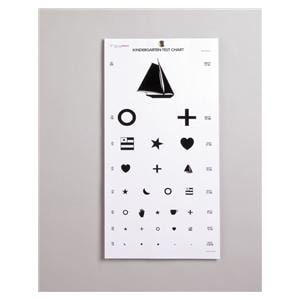 Tech-Med Eye Chart Kindergarten Test 20' Testing Distance Each