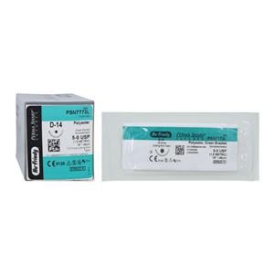 Perma Sharp Suture Polyester Braid 5-0 18" Non-Absorbable D-14 Ta...