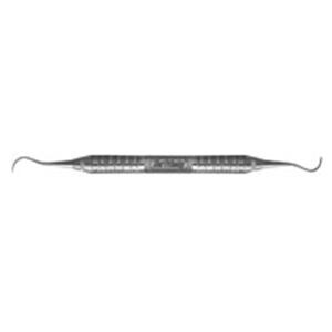 Curette Indiana University DE Size 17/18 #6 Satin Steel Immunity Steel Ea