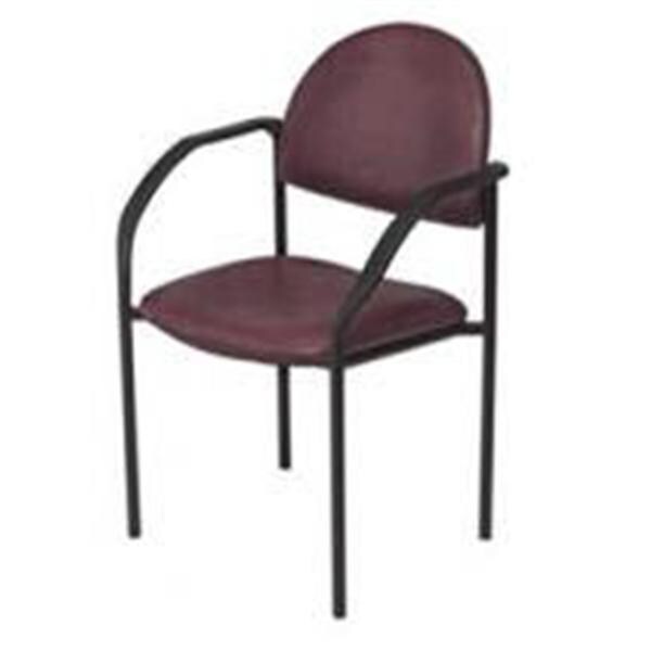 Side Chair Steel Frame Gunmetal With Backrest Each