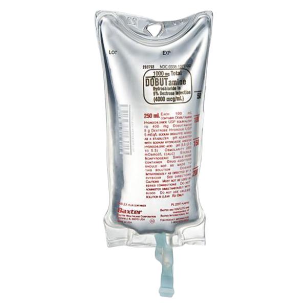 Dobutamine in 5% Dextrose Injection 1000mg/Bag 4000mcg/mL Bag 250...