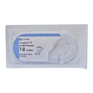 Surgipro II Suture Polypropylene Monofilament 7-0 24" Non-Absorba...