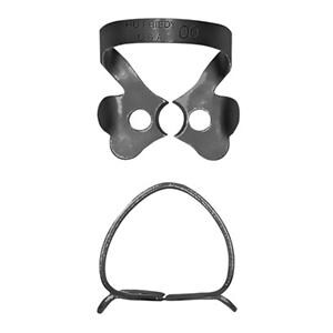 Hu-Friedy Black Line Rubber Dam Clamp Winged Size 00 Ea
