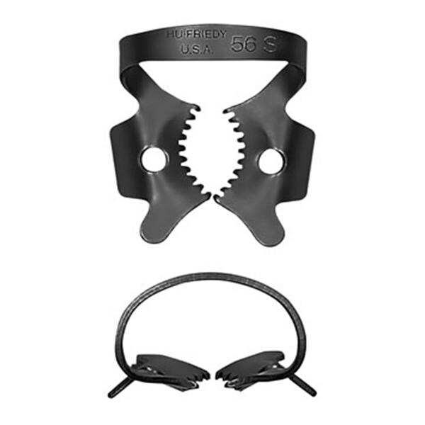 Hu-Friedy Black Line Rubber Dam Clamp Winged Size 56S Ea