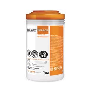 Disinfectant Germicidal Sani-Cloth Bleach X-Large 7.5 in x 15 in...