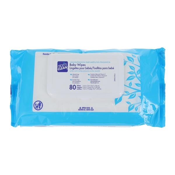 Nice N Clean Baby Wipes Alcohol/Paraben Free White Aloe/Vitamin E...