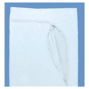 Post Mortem Bag 36x90" White Curved Zipper Closure Polyvinyl Chlo...