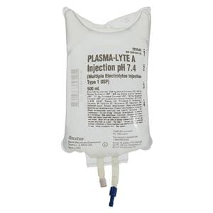 Plasma-Lyte A Injection pH 7.4 Bag 500mL 24/Package