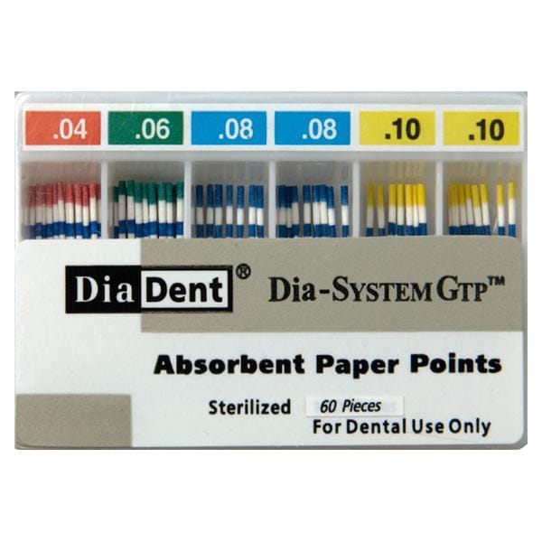 Dia-SystemGTP Absorbent Points .04 100/Bx