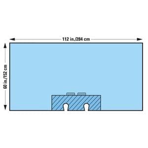 Drape Surgical Orthoarts Split Shoulder 112x6" Fenestrated Reinfo...