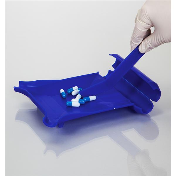 Tablet Counter Polypropylene Ambidextrous Blue Each