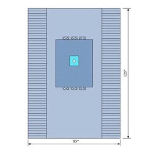85"x125" Sterile Surgical Drape Fenestrated