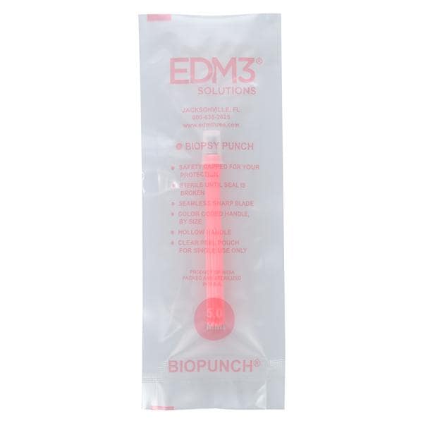 Biopunch Biopsy Punch 5mm Stainless Steel Blade Sterile Disposabl...