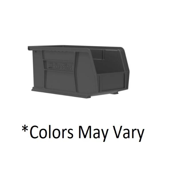 AkroBins Storage Bin Black Polymer With Label Holder 10-7/8x5-1/2...