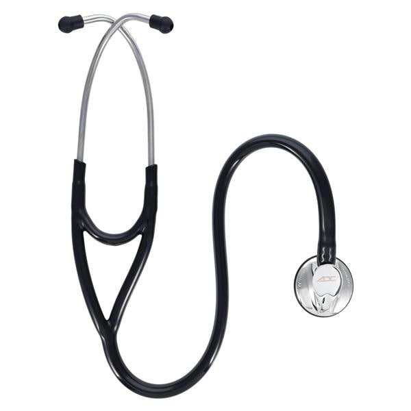 Adscope 600 Cardiology Stethoscope Adult Black Double Lumen Tubing Ea