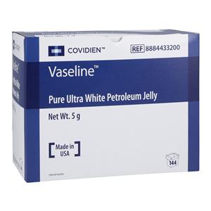 Vaseline Pure Petroleum Jelly Petroleum 5gm Ultra White 144/Bx
