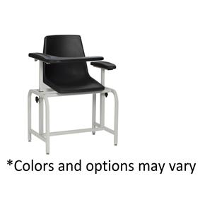 Blood Draw Chair Black Steel 300lb Capacity Each