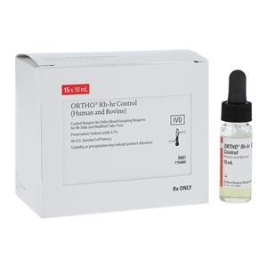 Ortho Rh-hR Standard Control 15x10mL For Slide/ Modified Tube Tes...