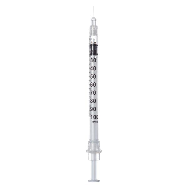 Syringe/Needle InviroSnap Insulin 28g 1/2" U-100 1cc Safety Gradu...