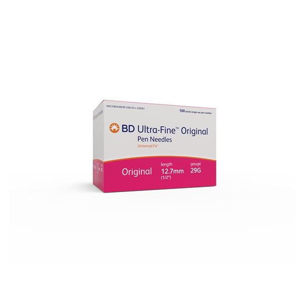 Ultra-Fine Insulin Pen Needle 29gx1/2" Conventional 100/Bx, 12 BX/CA